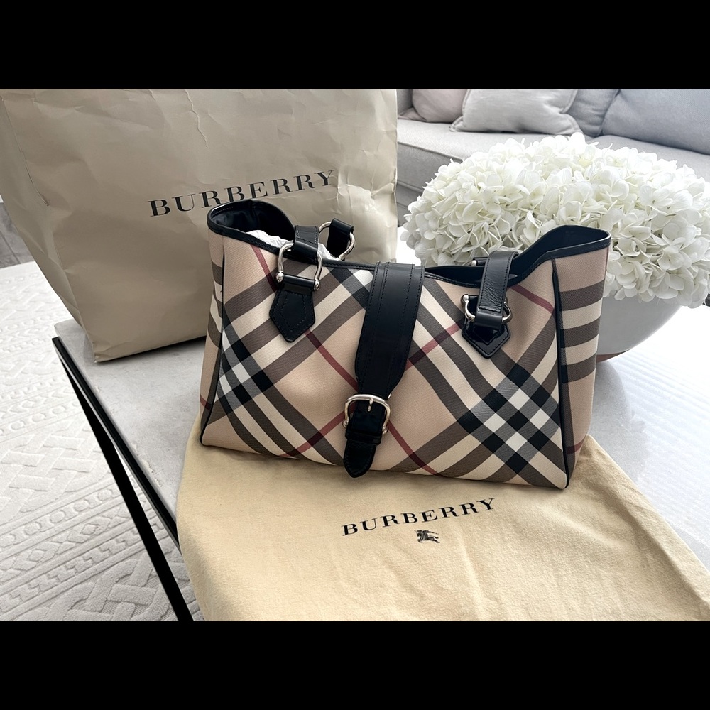Burberry diaper bag/tote/shoulder bag